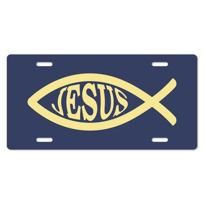 Custom License Plate with Pink Orchid Flowers