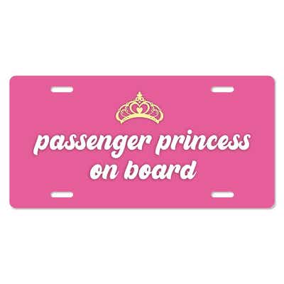 Custom License Plate with Pink Orchid Flowers