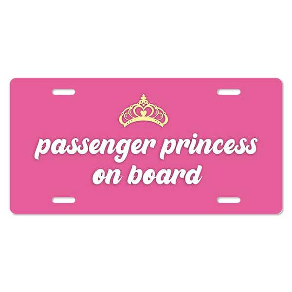 Passenger Princess - Cute Front License Plate