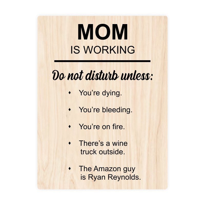 Mom Is working