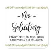 Pretty No Soliciting Sign | Floral Design