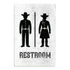 Funny Bathroom Sign Cute Cowboy Restroom