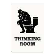 Thinking Room Funny Bathroom Sign