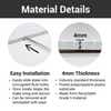 Corrugated sign details - 4mm thickness and easy installation
