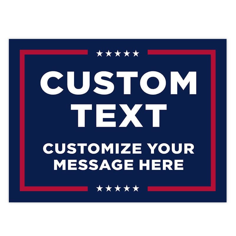Custom Text Trump Yard Sign