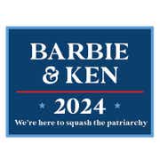 Barbie and Ken Funny Political Yard Sign