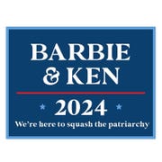 Barbie and Ken Funny Political Yard Sign