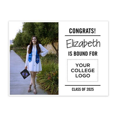 Congratulations College Bound Graduation Yard Sign - alternate view