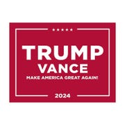 Trump Vance Red Yard Sign