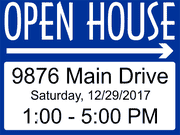 Custom Open House Yard Sign