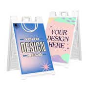 Custom A-Frame Sandwich Board Sign