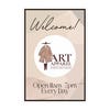 The insert only for a welcome A-frame sign