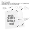 How the A-frame sign stays in place using hook-and-loop fasteners on each corner of the sign and can be removed without damaging the sign