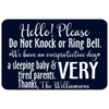 Do Not Knock Sign for No Soliciting