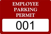 Employee Parking Bumper Sticker