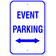 Event Parking Double Arrow Sign