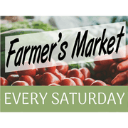Farmers Market Yard Sign