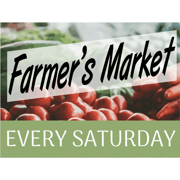 Farmers Market Yard Sign