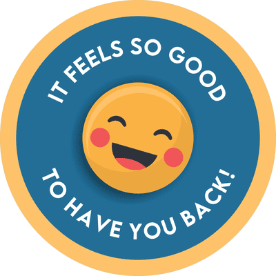 It Feels So Good To Have You Back Business Reopening Floor Decal