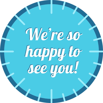We're So Happy to See You Business Reopening Floor Decal