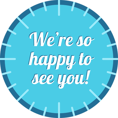 We're So Happy to See You Business Reopening Floor Decal