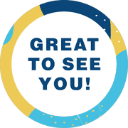 Great to See You Aqua Set Business Reopening Floor Decal