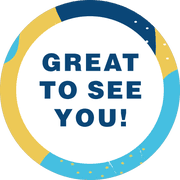 Great to See You Aqua Set Business Reopening Floor Decal