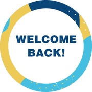 Welcome Back Aqua Set Business Reopening Floor Decal