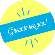 Great to See You Script Set Business Reopening Floor Decal