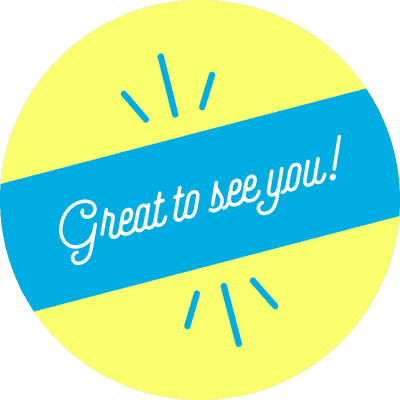 Great to See You Script Set Business Reopening Floor Decal