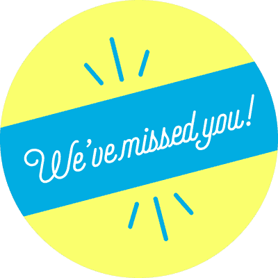 We've Missed You Script Set Business Reopening Floor Decal