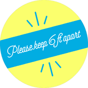 Please Keep 6 Feet Apart Script Set Business Reopening Floor Decal