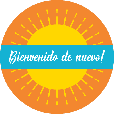 Welcome Back Spanish Set Business Reopening Floor Decal