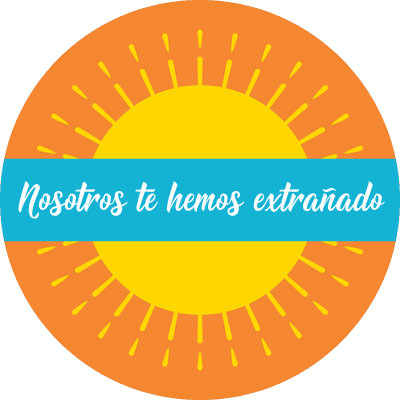 We've Missed You Spanish Set Business Reopening Floor Decal