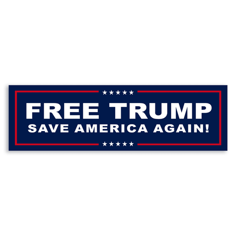 Free Donald Trump Bumper Sticker