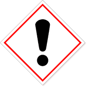 6" x 6" GHS Exclamation Mark Decal