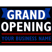 Grand Opening Yard Sign