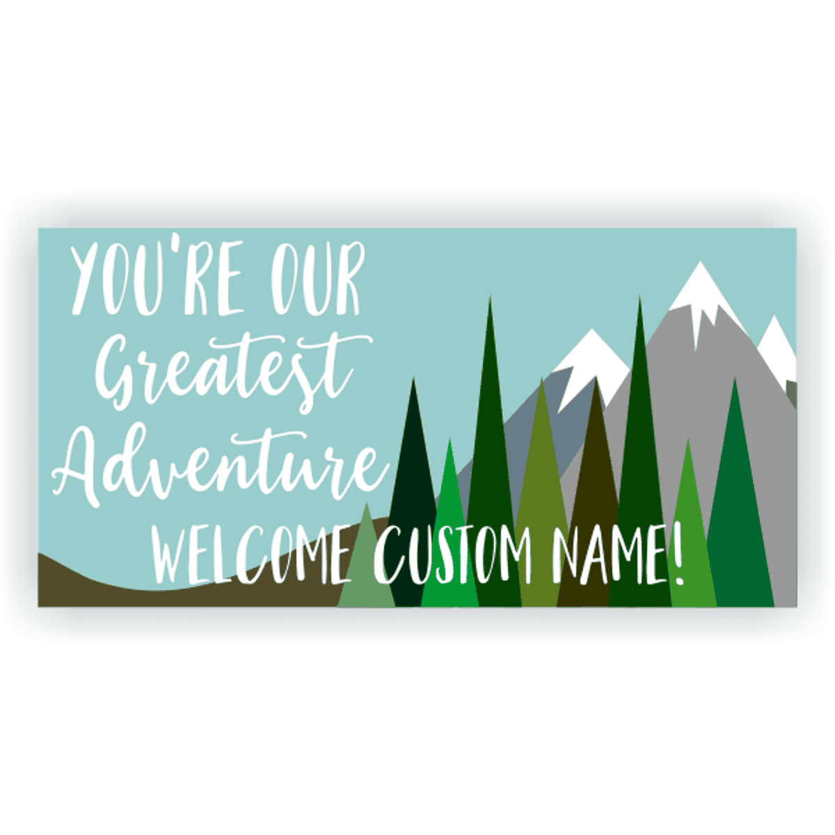 Greatest Adventure Baby Shower Banner