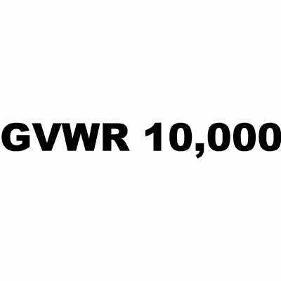GVWR / GVW Number Vinyl Lettering