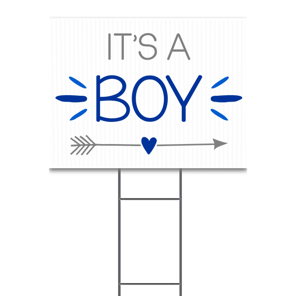 It's A Boy Yard Sign - CustomSigns.com