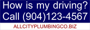My Driving Bumper Sticker