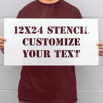12" x 24" Custom Stencil - alternate view