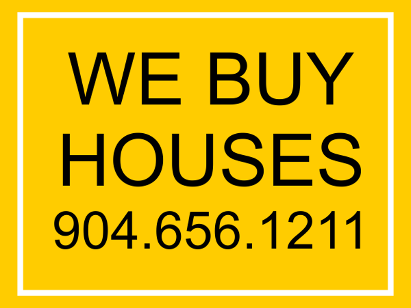 We Buy Houses Sign