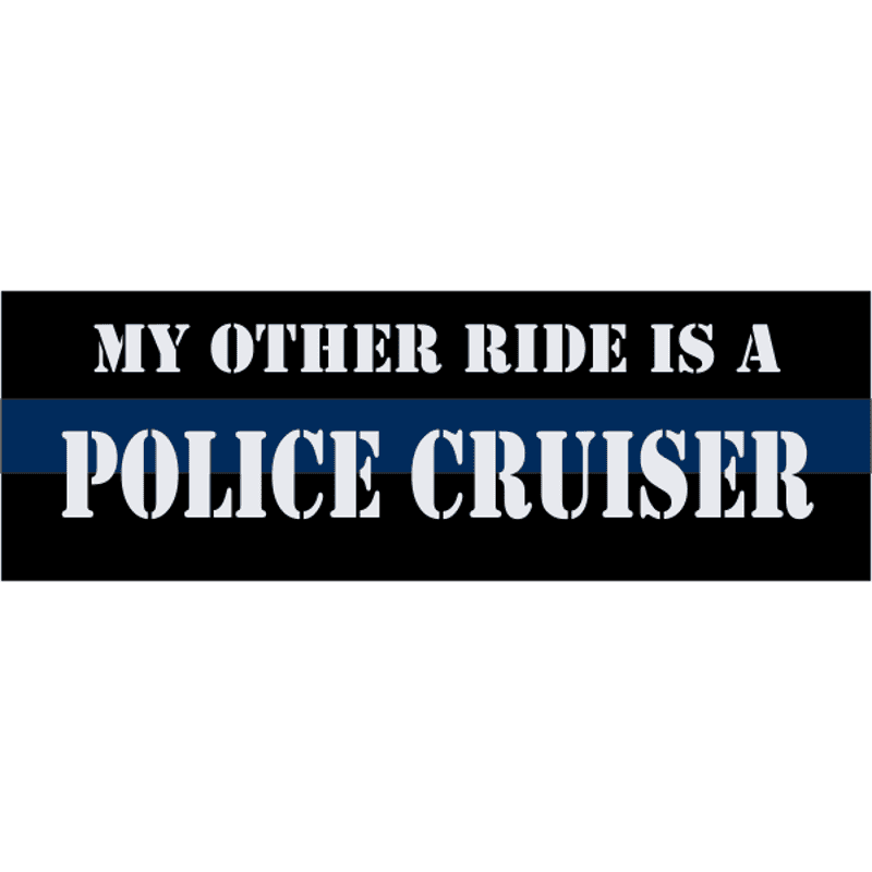 Police Cruiser Bumper Sticker