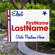 Stars & Stripes Election Yard Sign | 18" x 24"