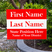 Red Election Yard Sign | 18" x 24"