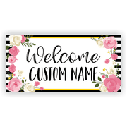Preppy Girl 3" x 6" Baby Shower Banner 