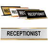 Receptionist Desk Plate | 2" x 8"