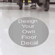 Custom 14" Round Removable Floor Decal