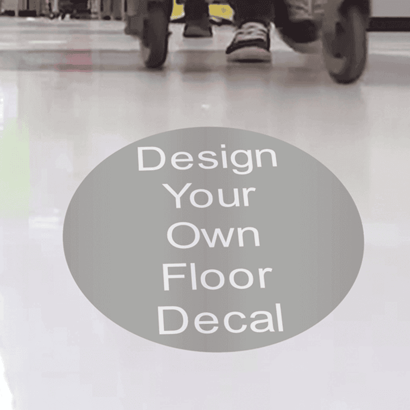 Custom Removable Floor Decal - Round 14inch